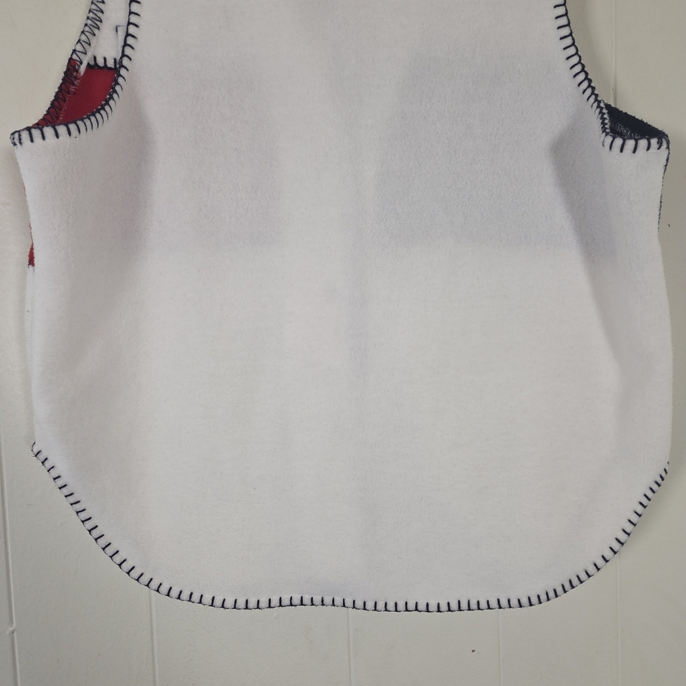 Vintage Red White And Blue Fleece Patriotic Vest Size Small - Picture 10 of 14